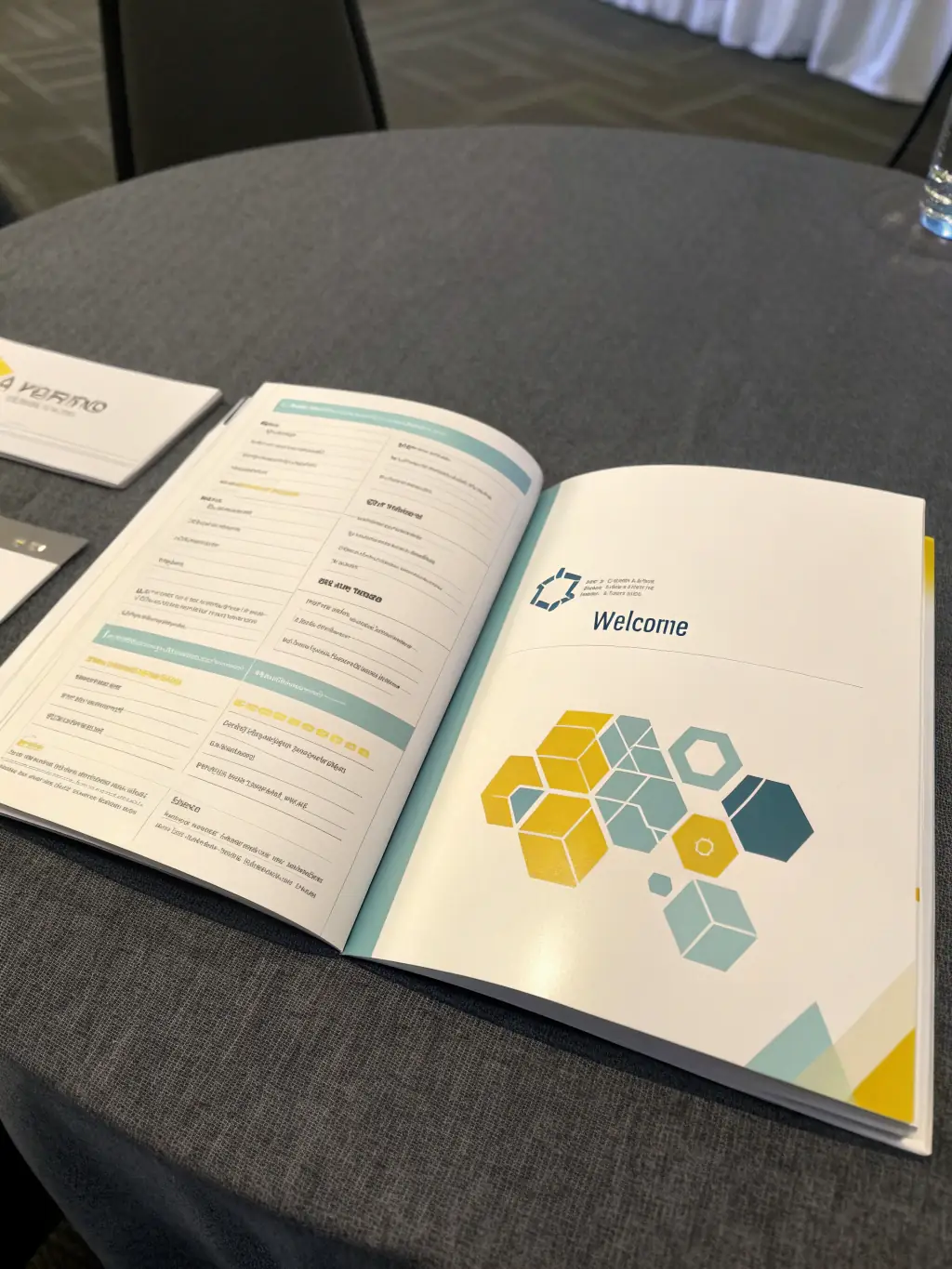 A picture of a conference program booklet highlighting the schedule for a keynote speaker at a legal tech event in Chennai, India.